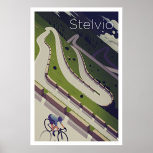 Stelvio - Cycling Poster