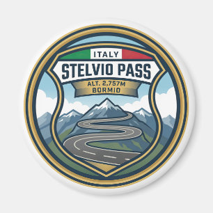 Stelvio - Mountain Pass Italy Magnet