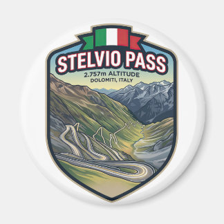 Stelvio Pass - Motorsport Alpine Pass Magnet