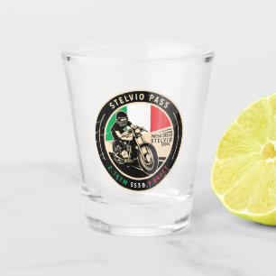 Stelvio Pass   Passo Dello Stelvio   Motorcycle Shot Glass