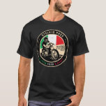 Stelvio Pass | Passo Dello Stelvio | Motorcycle T-Shirt<br><div class="desc">Stelvio Pass done in a vintage,  distressed style emblem. It is a famous mountain pass found along the Eastern Alps in Italy.</div>