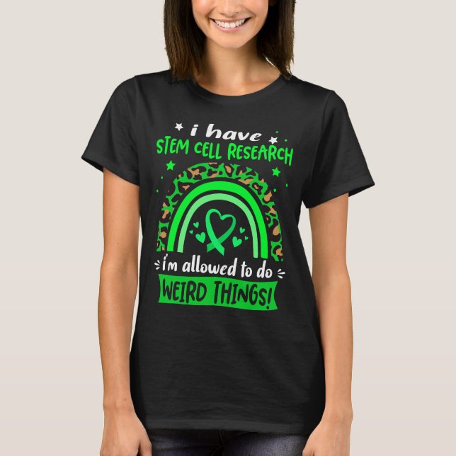 Stem Cell Research Awareness Ribbon Support Gifts T-Shirt (Front)