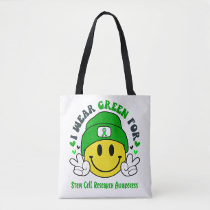 Stem Cell Research Awareness Ribbon Support Gifts Tote Bag