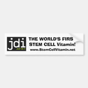 Stem Cell Vitamin Bumper Sticker