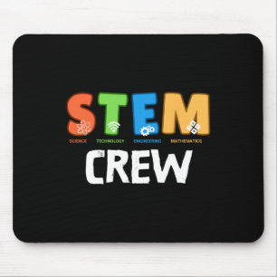 Stem Crew Matching Team Squad Byck To School Teach Mouse Mat