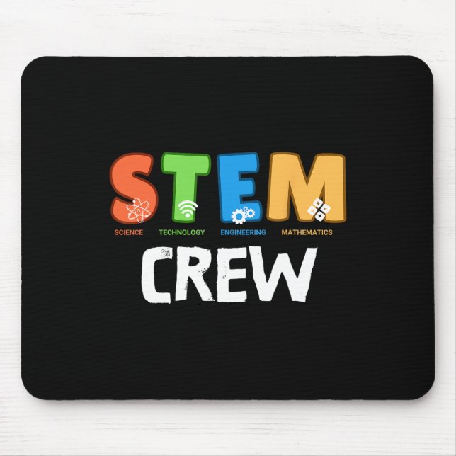 Stem Crew Matching Team Squad Byck To School Teach Mouse Mat (Front)