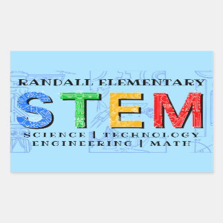 STEM Educational Rectangular Sticker