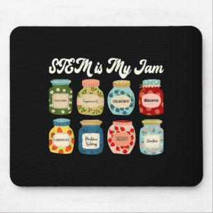 Stem Is My Jam Teacher Science Tech Engineering Ma Mouse Mat