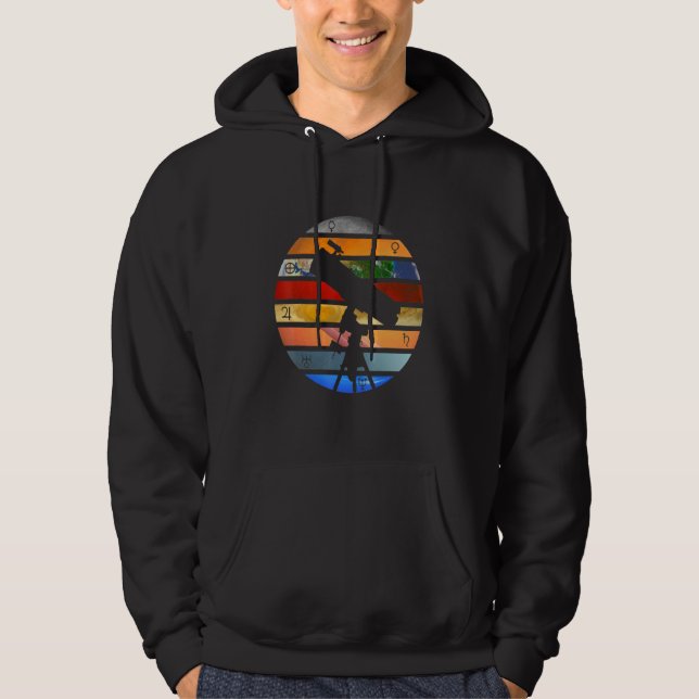 Stem Kids Solar System Planets Science Space Hoodie (Front)