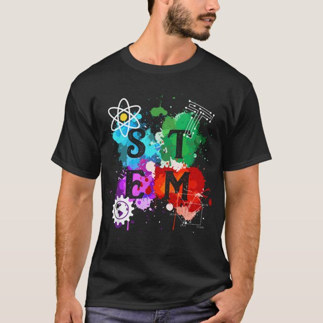 STEM Science Technology Engineering Math Teacher G T-Shirt (Front)