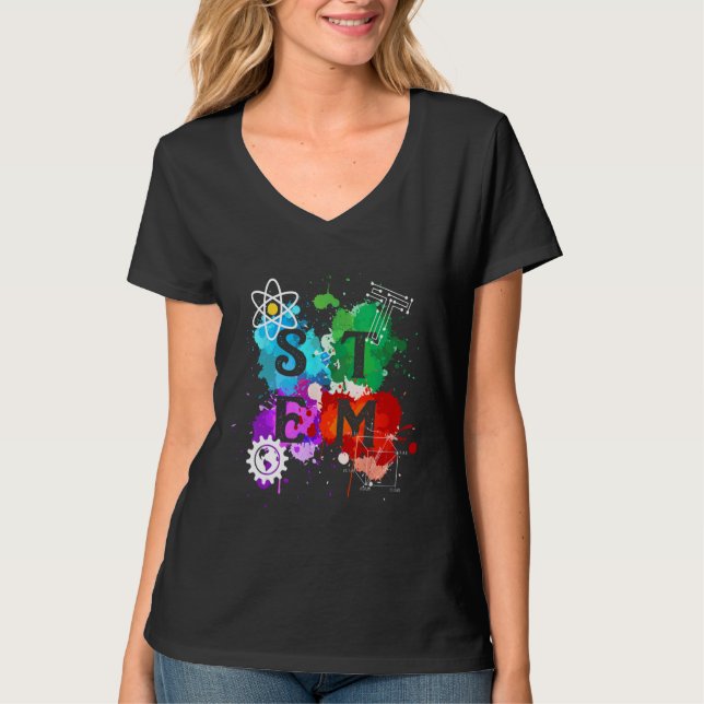 STEM Science Technology Engineering Math Teacher G T-Shirt (Front)