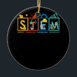 STEM Science Technology Engineering Math Teacher S Ceramic Tree Decoration<br><div class="desc">Gift for a STEM special experts at school, Educational career and science? STEAM Learning Crew tee, with cute hand-drawns of lab equipment is what will make they stand out proudly! inspire your students.. Science, technology, engineering math (STEM) aren't just for school, they uncover the mysteries of the world. This awesome...</div>