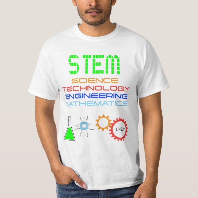 STEM Science Technology Engineering Mathematics T-Shirt (Front)