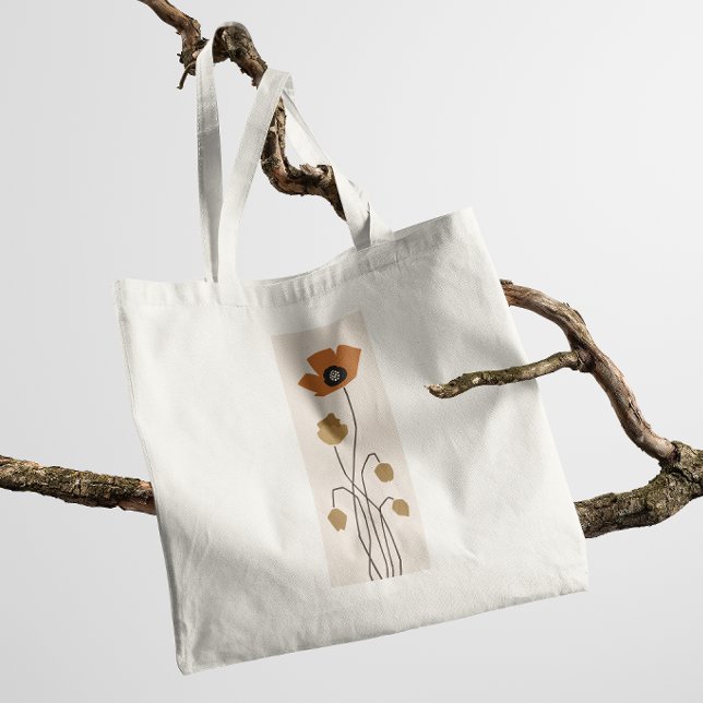 Stem & Silence Muted Autumn Fields Tote Bag (Creator Uploaded)