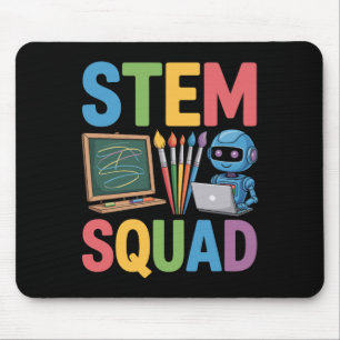 Stem Squad, Science Teacher Math Teaching Team Mouse Mat