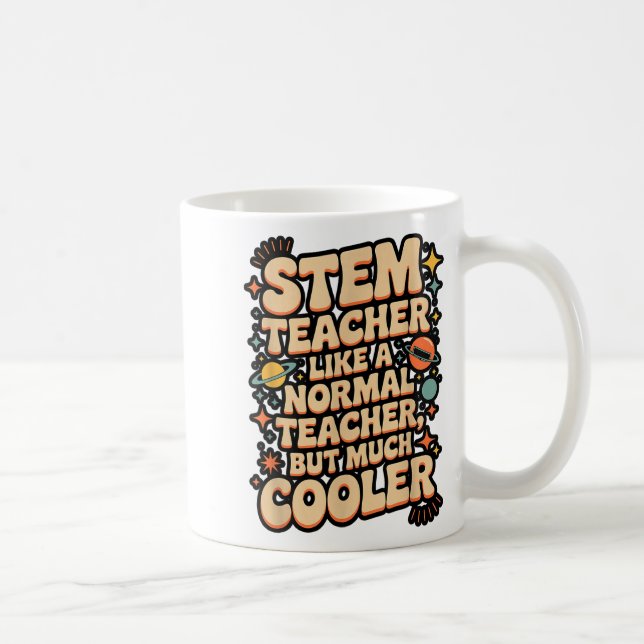 Stem Teacher Definition Funny Science Math Tech Te Coffee Mug (Right)