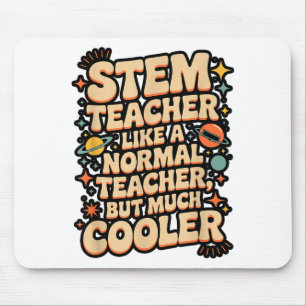 Stem Teacher Definition Funny Science Math Tech Te Mouse Mat