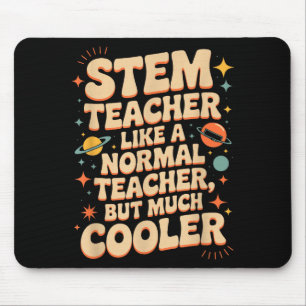 Stem Teacher Definition Funny Science Math Tech Te Mouse Mat