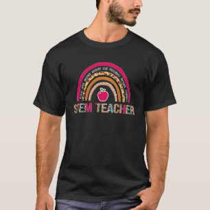 STEM Teacher Rainbow Science Technology Engineerin T-Shirt