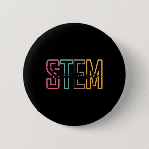 Stem Teacher Science Technology Teacher Back To Sc 6 Cm Round Badge