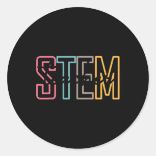 Stem Teacher Science Technology Teacher Back To Sc Classic Round Sticker
