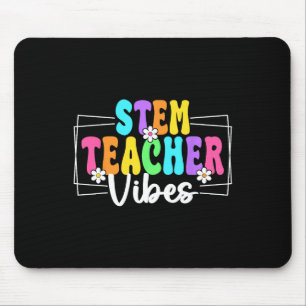 Stem Teacher Vibes Back To School Teachers Student Mouse Mat