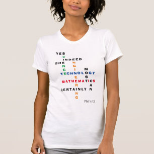 STEM Yes She Can Motivational T-Shirt