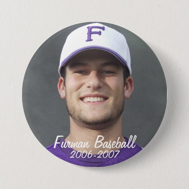 StembridgeW2007Mug, Furman Baseball, 2006-2007 7.5 Cm Round Badge (Front)