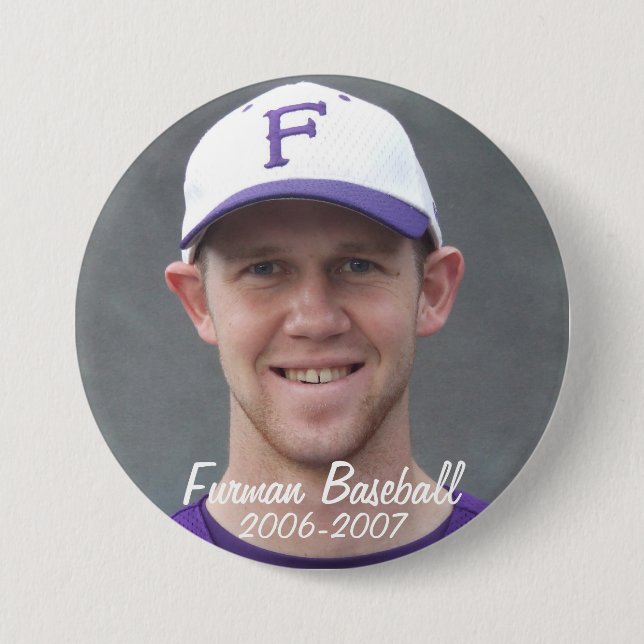 StembridgeW2007Mug, Furman Baseball, 2006-2007 7.5 Cm Round Badge (Front)