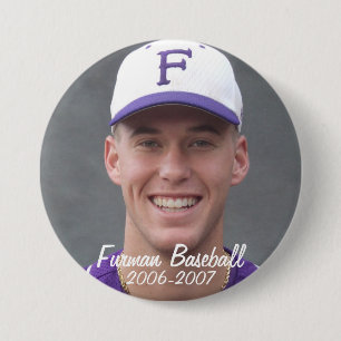 StembridgeW2007Mug, Furman Baseball, 2006-2007 7.5 Cm Round Badge