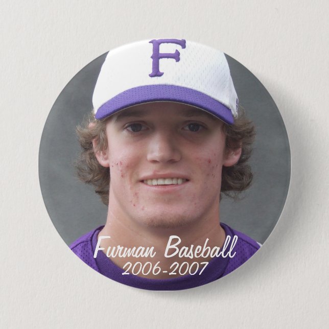 StembridgeW2007Mug, Furman Baseball, 2006-2007 7.5 Cm Round Badge (Front)