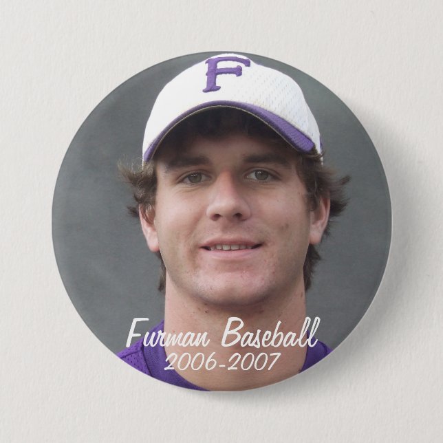 StembridgeW2007Mug, Furman Baseball, 2006-2007 7.5 Cm Round Badge (Front)