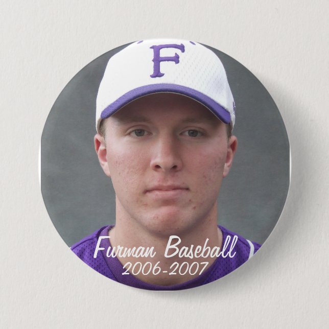 StembridgeW2007Mug, Furman Baseball, 2006-2007 7.5 Cm Round Badge (Front)