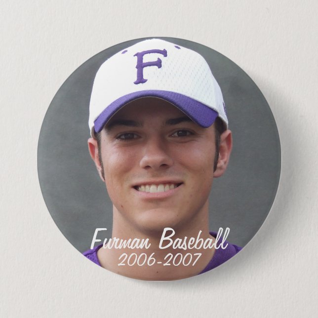 StembridgeW2007Mug, Furman Baseball, 2006-2007 7.5 Cm Round Badge (Front)