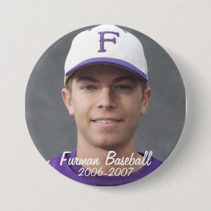StembridgeW2007Mug, Furman Baseball, 2006-2007 7.5 Cm Round Badge