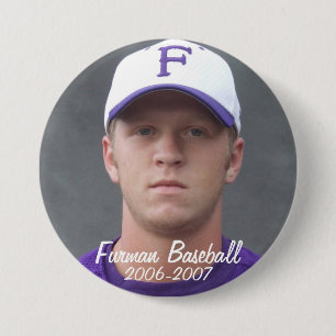 StembridgeW2007Mug, Furman Baseball, 2006-2007 7.5 Cm Round Badge