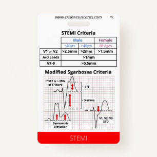 STEMI/High Risk EKGs Badge ID Badge