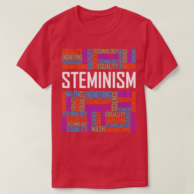 Steminism Words T-Shirt (Design Front)