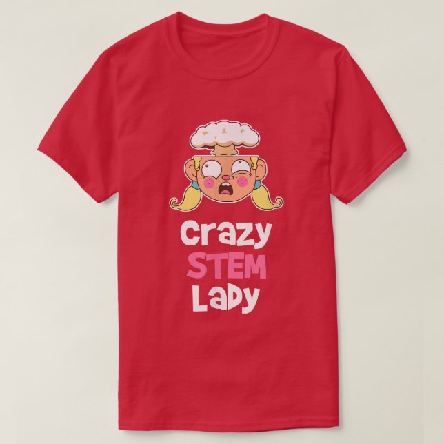 Steminist Equality Stem Science Mind Blown Female  T-Shirt (Design Front)