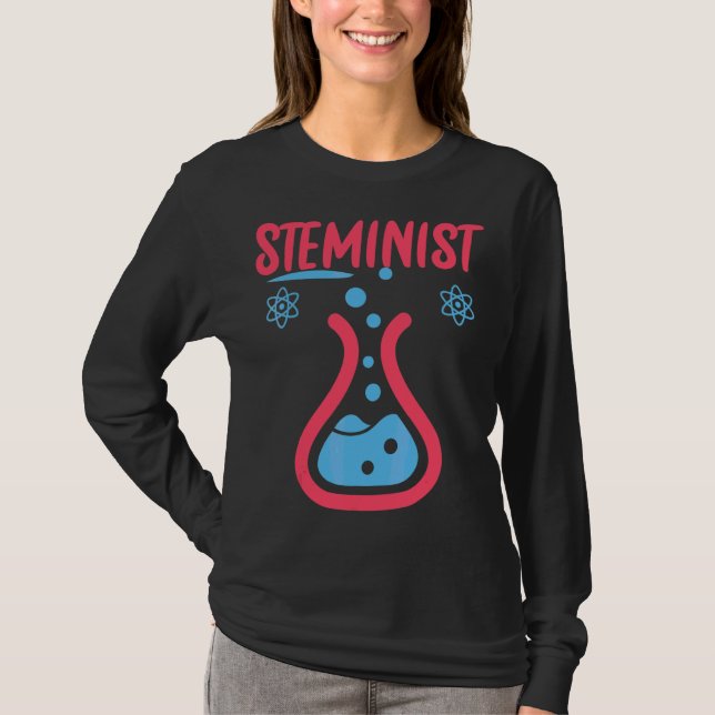 Steminist Science Technology Engineering Math Stem T-Shirt (Front)