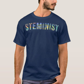 Steminist STEM-inist Math Girls Science Lover Tie- T-Shirt