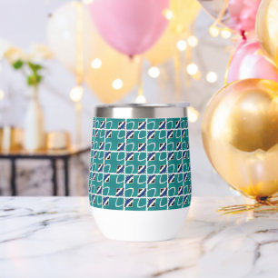 Stemless, stainless steel wine tumbler