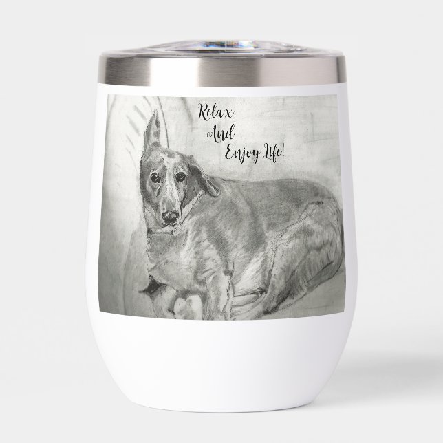 Stemless Wine Tumbler  (Front)