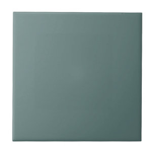 Stencil Dark Teal Square Kitchen and Bathroom Tile