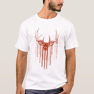 Stencil Deer Drip T-Shirt
