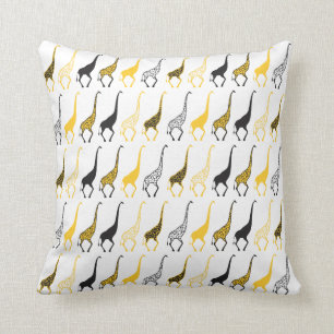 Stencil Giraffes Cushion
