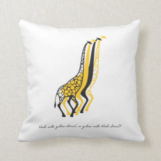 stencil Giraffes Cushion
