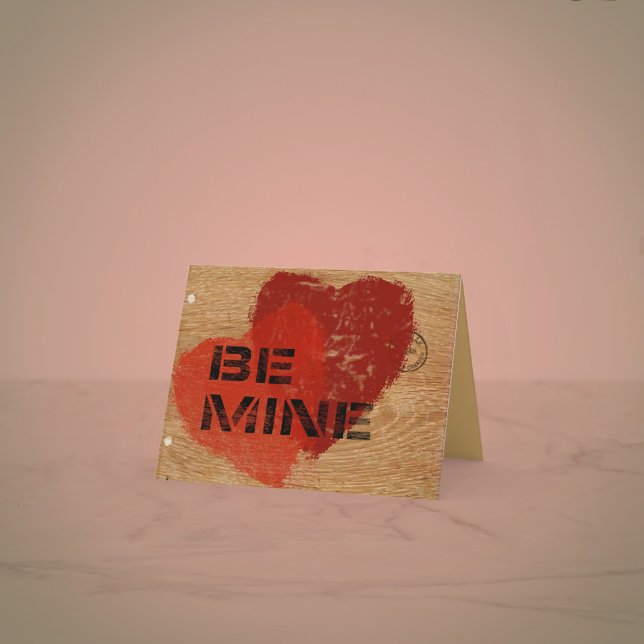 Stencil on Wood -- Add Your Photo --  Holiday Card (Creator Uploaded)