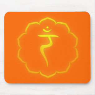 "Stenciled" 3rd Chakra - Manipura Mouse Mat