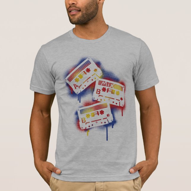 Stenciled Cassettes T-Shirt (Front)